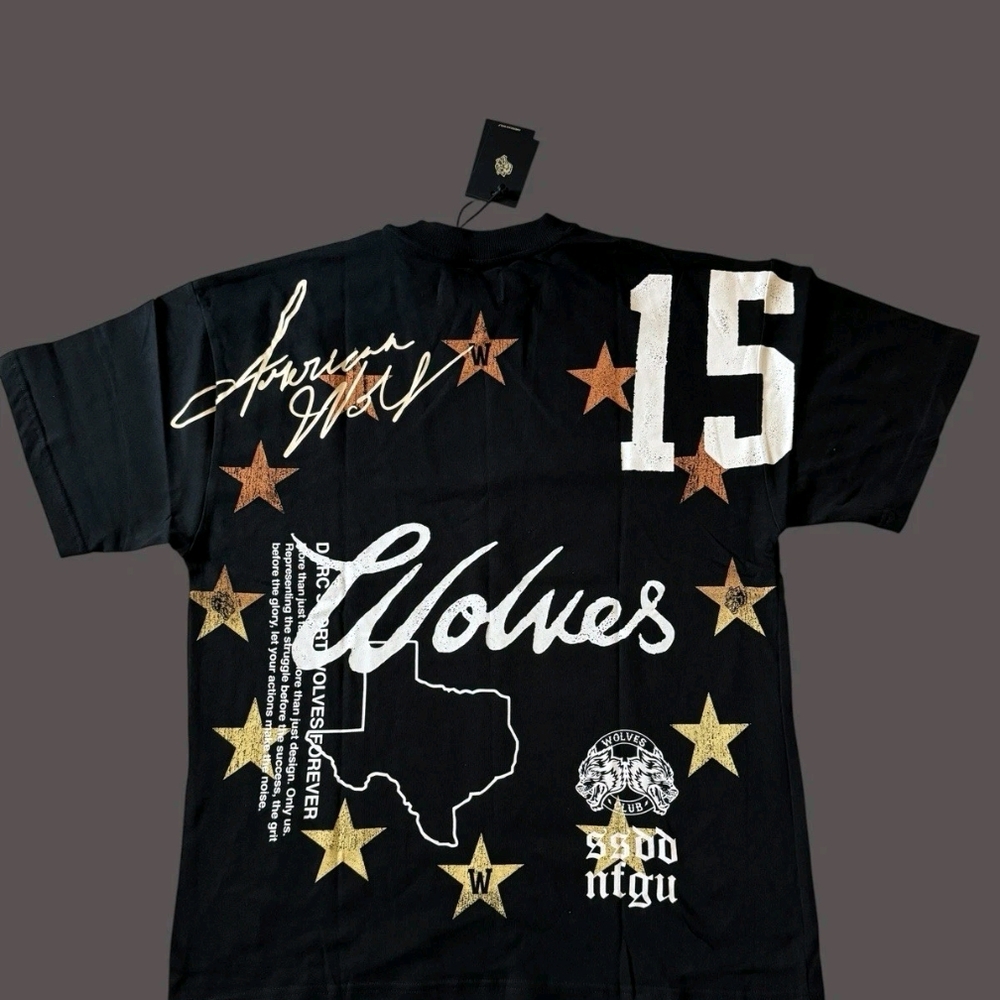 Exclusive Black Graphic T-Shirt with Star